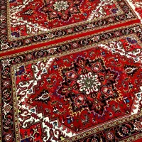 فرش دستبافت جفت6متری نقشه هریس تاجری از دار افتاده