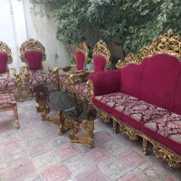 مبل سلطنتی ۹ نفره|مبلمان خانگی و میز عسلی|فاضل آباد, |دیوار