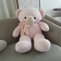 عروسک خرس صورتی خارجی