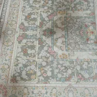 ۱پادری،۲تخته فرش۹متری۱۲۰۰شانه طوسی طرح مهراوه
