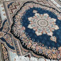 2تخته فرش 9متری طرح بهشت 700شانه سورمه ای