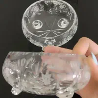 آجیل خوری کریستال لهستان اورجینال|ظروف سرو و پذیرایی|کرج, عظیمیه|دیوار