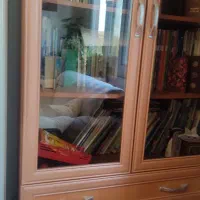 کمد کتابخانه|کتابخانه، شلف، قفسه‌های دیواری|کرج, شهرک خاتم النبیا|دیوار