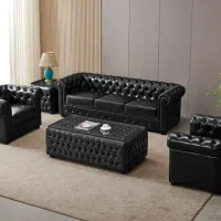 مبل چستر اداری/ مبل چرم/ مبلمان اداری/کد186