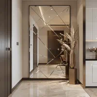 آینه مدرن طرح دار|آینه|تهران, ستارخان|دیوار