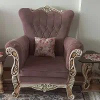 مبل 7نفره با دو عدد صندلی میزبان سه عدد میز عسلی|مبلمان خانگی و میز عسلی|بومهن, |دیوار