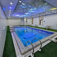 اجاره باغ ویلا شیک و تمیز امکانات فول جکوزی شاندیز