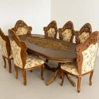 ست مبل استیل ۹ نفره به + سرویس نهار خوری ۱۰ نفره|مبلمان خانگی و میز عسلی|قم, عمار یاسر|دیوار