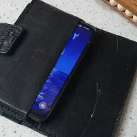 کیف پول چرم دست دوز شیک وجادار ارسال هم دارم