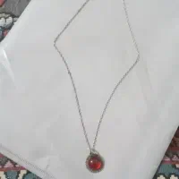 پلاک زنجیر نقره یاقوت شمش|جواهرات|زابل, |دیوار