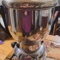 سماور گازی زمردیان چهار لیتری کارکرده سالم و تمیز|سماور، چایساز، قهوهساز|تهران, آسمان|دیوار