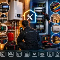 تعمیرات پکیج تاسیسات عیب یابی برقی کابل کشی و...
