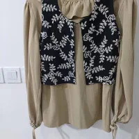 شومیز دامن و همراه باروسری فری سایز