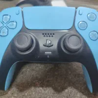 دو دسته ps5 رنگ آبی و سفید