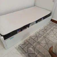 تخت یک نفره در حد نو|تخت و سرویس خواب|بندر گناوه, |دیوار