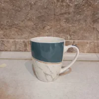 ماگ چینی ماربل ۳۵۰ میلیلیتری نو|ظروف سرو و پذیرایی|اصفهان, خواجو|دیوار