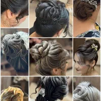 انجام شنیون ومیکاپ vipبرای عروسها و همراه عروس