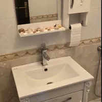 ست کامل آینه و روشویی و شیر