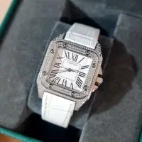 ساعت زنانه کارتیه سانتوس فول نگین‌