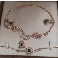 ست نقره ابکاری طلا