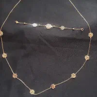 نیم ست دستبند و گردنبند و النگو طلا