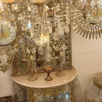 لوستر برنج اصل (ضمانت‌نامه رسمی)|لوستر و چراغ آویز|قزوین, |دیوار