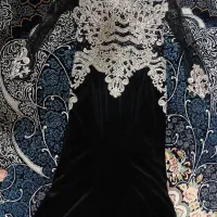 لباس مجلسی مخمل دانتل