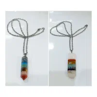 آویز گردنی نقره زنونه نگینهای فیروزه و معدنی|جواهرات|نیشابور, محله میدان باغات|دیوار