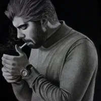 سفارش نقاشی چهره - سیاه قلم