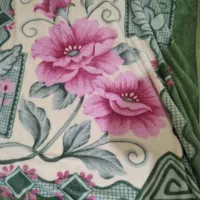 پتو دونفره گلبافت دولایه و دورو نو نو