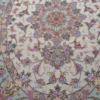 قالیچه دستبافت بیضی (۱/۵×۲) رج ۵۰ بافت تبریز