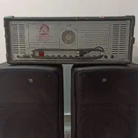 اکو پاور میکسر امپلی فایر JAS به همراه ۲ عدد باند|سیستم صوتی خانگی|اهواز, یوسفی|دیوار