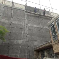 سیمان کاری دیوار چنی