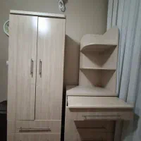 ست تخت با تشک رویا فنری کمد دراور و بوفه شیشه ای|تخت و سرویس خواب|تهران, نیروی هوایی (پیروزی)|دیوار