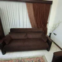 یک دست مبل ۸ نفره تخت خواب شو ۳ حالته سالم|مبلمان خانگی و میز عسلی|رشت, چله خانه|دیوار