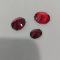 سه عدد سنگ یاقوت برمه معدنی