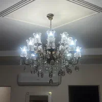 لوستر برنجی و ساعت برنجی درحد نو