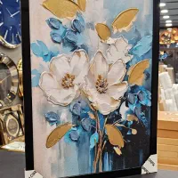 تابلو نقاشی بوم طرح گل و طبیعت کد۱۶