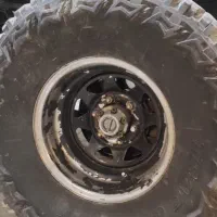 معاوضه رینگ و لاستیک آفرودی رینگ ۱۵ لاستیک ۳۳|قطعات یدکی و لوازم جانبی|قائم‌شهر, |دیوار