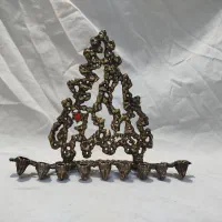 سه عدد شمعدان عبری آنتیک