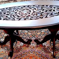 مبل سلطنتی 9نفره منبت دوطرفه آنتیک هنر دست نو|مبلمان خانگی و میز عسلی|اردبیل, |دیوار
