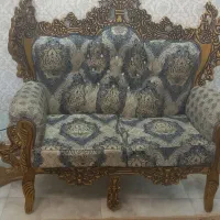 یک دست مبل ۷ نفره همراه میز وسط و عسلی سالم|مبلمان خانگی و میز عسلی|کوهسار (البرز), |دیوار