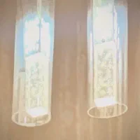 یک جفت لوستر مدرن کریستالی|لوستر و چراغ آویز|اهواز, شهرک نفت|دیوار