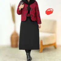 ست سارافون و کت سنگ دوزی شده