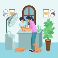 نیروی کمکی و آرایشگر حیوانات در کلینیک دامپزشکی