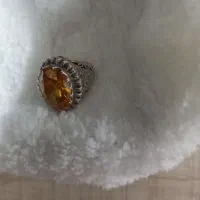 انگشتر نقره نگین سیترین|جواهرات|اسلام‌شهر, زرافشان|دیوار