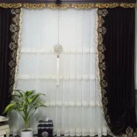 فروش شال پرده قهوایی