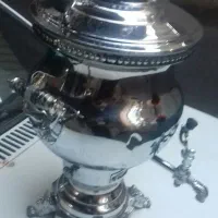 سماور برنجی با سینی زیر|سماور، چای‌ساز، قهوه‌ساز|تهران, امیر بهادر|دیوار