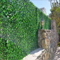 نصب چمن مصنوعی فنس برگی|گل مصنوعی|خرم‌آباد, |دیوار