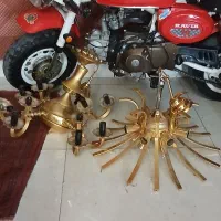 لوستر فلزی طلایی